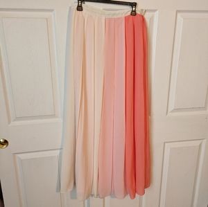 Love Culture Maxi Pleated Skirt, Sz L